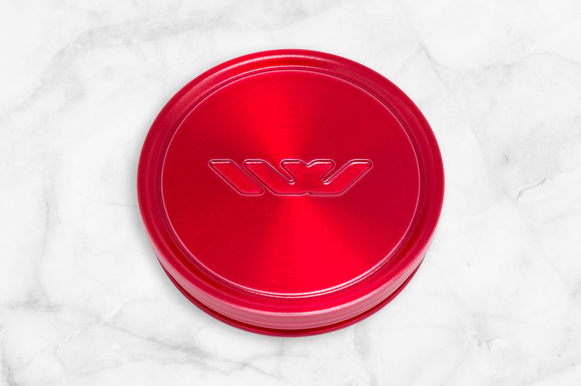 CANDY RED TRANSPARENT SATIN BRUSHED