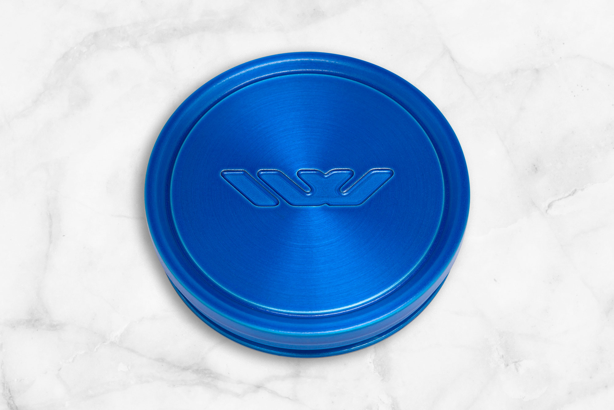 ELECTRIC BLUE TRANSPARENT SATIN BRUSHED